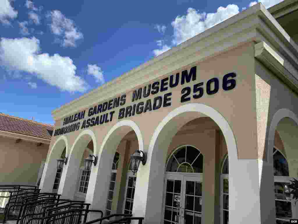 Funeral de Esteban Bovo en el Museo de la Brigada 2506 en Miami Lakes.