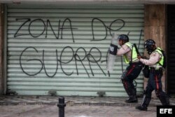 Manifestaciones de opositores en Caracas