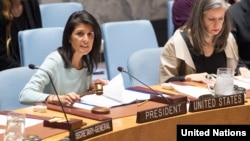 La embajadora de EEUU en la ONU Nikki Haley