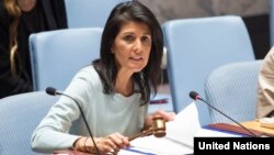 La embajadora de EEUU en la ONU Nikki Haley.