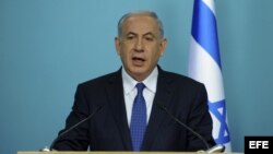 El primer ministro israelí, Benjamín Netanyahu.