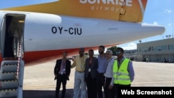 Ejecutivos de Sunrise Airways.