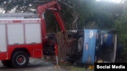 Accidente en Santiago de Cuba.