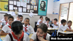 Alumnos de escuela primaria en la ciudad de Bayamo, Cuba. Archivo.