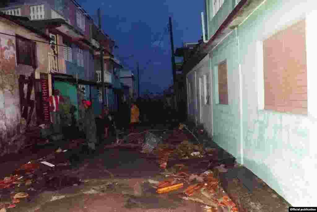 El impacto de Matthew en Baracoa. Foto Tomada de Radio Baracoa