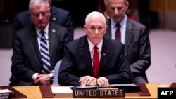 Mike Pence en el Consejo de Seguridad.