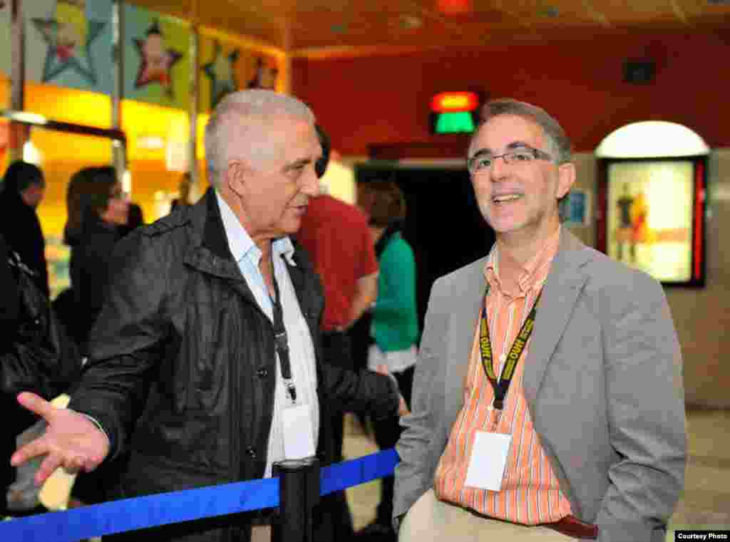 E. Pedraza en el festival de cine de Ourense, España, 2011. Cortesía P.G.