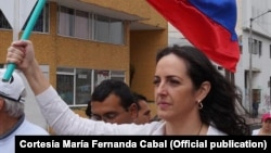 La senadora colombiana María Fernanda Cabal. (Archivo)