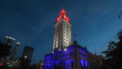 Vigilia en la Torre de la Libertad por Alcántara y otros presos políticos cubanos