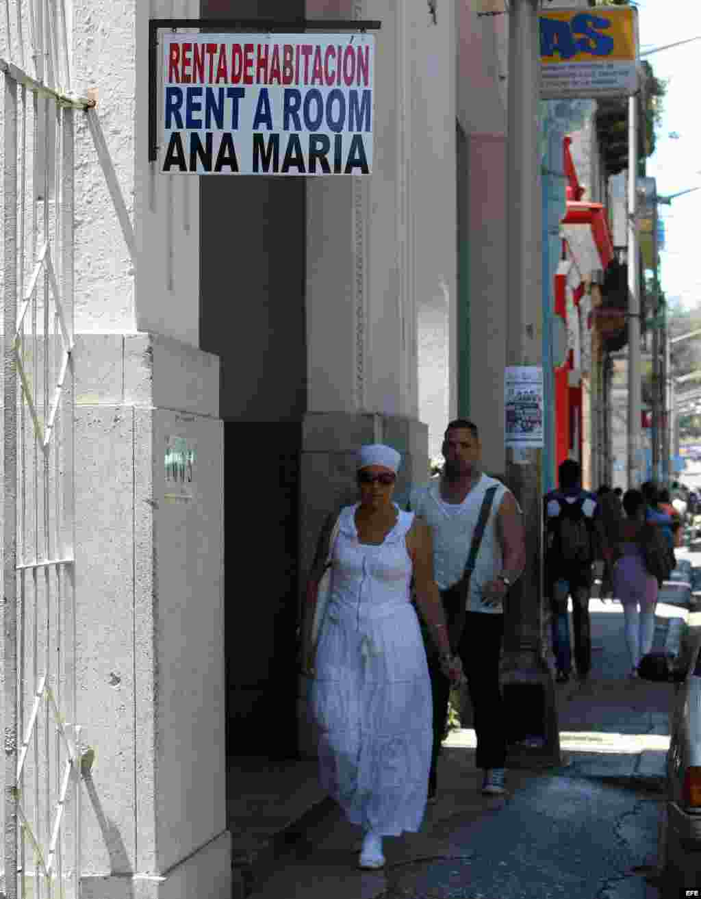 El anuncio del alquiler de habitaciones.