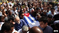 la ceremonia fúnebre en La Habana