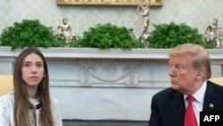 Trump recibe a Fabiana Rosales, esposa del presidente interino de Venezuela Juan Guaidó