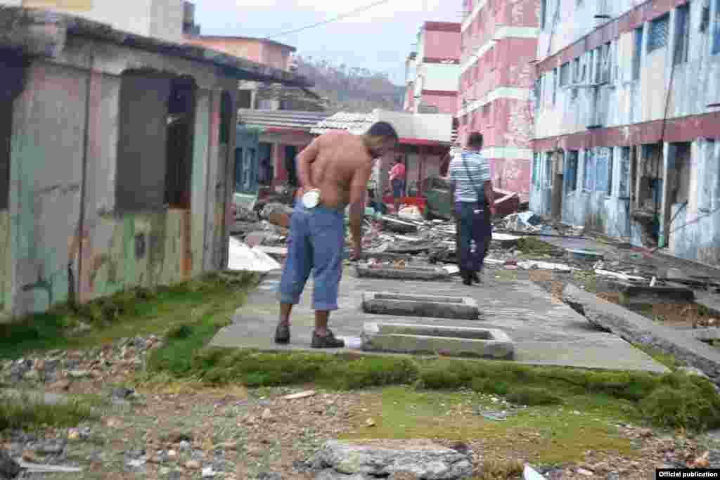 El impacto de Matthew en Baracoa. Foto Tomada de Radio Baracoa.