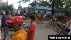 Protestas del 11 de julio en Guantánamo. (Captura de video/CubaNet)