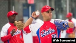 Peloteros cubanos en Can-Am. Foto archivo.