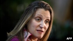 Ministra de Relaciones Exteriores de Canadá, Chrystia Freeland