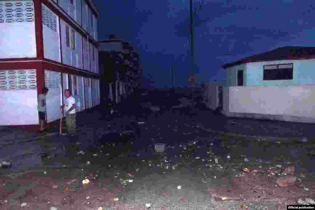 El impacto de Matthew en Baracoa. Foto Tomada de Radio Baracoa