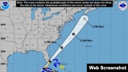 La Tormenta tropical Philippe. 