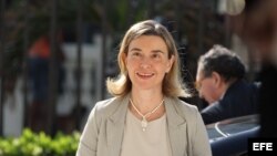 La Alta Representante de la Unión Europea en Política Exterior, Federica Mogherini.