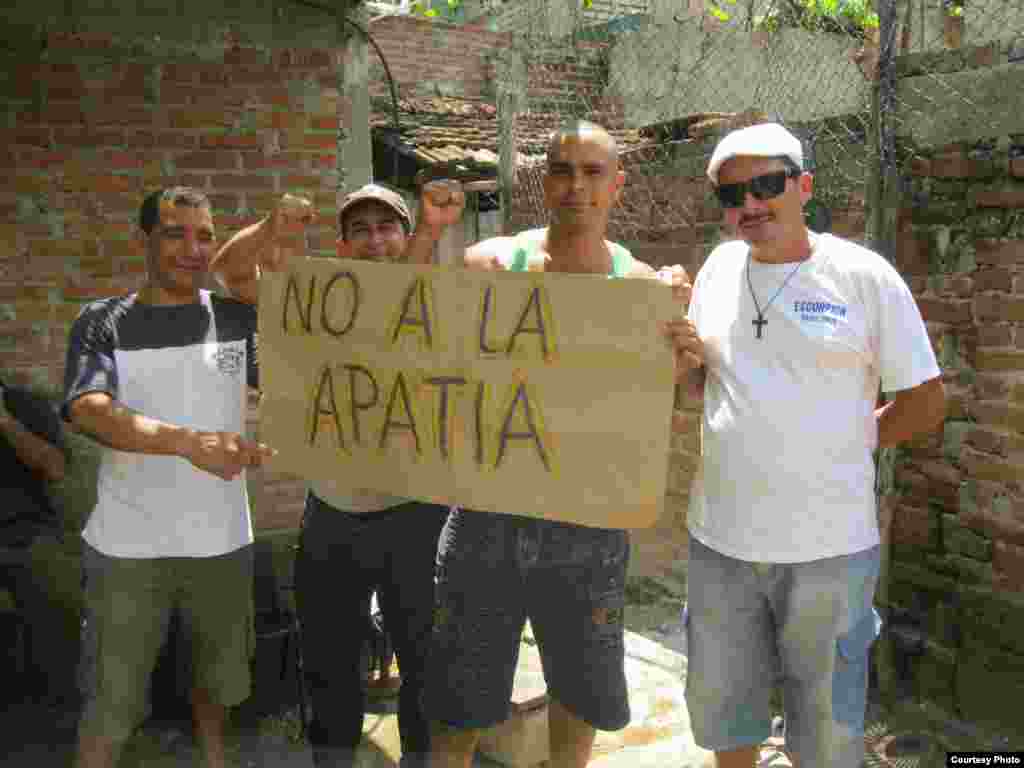 Activistas en el oriente de Cuba a inicios de la Campaña 3N