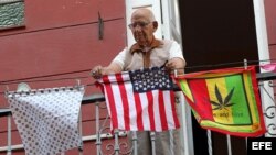 Balcón de una casa en La Habana (14 de marzo, 2016).