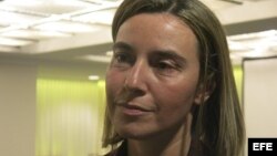 La jefa de la diplomacia de la Unión Europea, Federica Mogherini. Archivo.