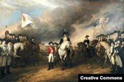 "Capitulación de Cornwellis en Yorktown", obra de John Trumbull.