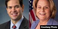 Marco Rubio e Ileana Ros-Lehtinen