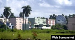 Instalaciones de la base de espionaje rusa de Lourdes en Cuba.