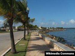 El malecón de Caibarién.