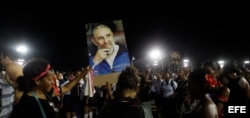 Ceremonia de despedida a Fidel Castro en la Plaza de la Revolución Antonio Maceo de Santiago de Cuba.