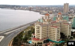 Vista aérea del Hotel Nacional de Cuba.