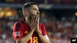 Jordi Alba. (AP Photo/Martin Meissner)