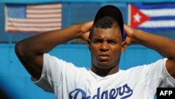 Yasiel Puig de Los Dodgers. 