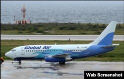 Este Boeing 737-200, matrícula XA-UBB fue uno de los dos de Global Air que fueron auditados en 2008-2009 por el inspector de Cubana de Aviación Ernesto Rodríguez Martín.