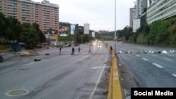 Las calles desiertas a primera hora del jueves. 