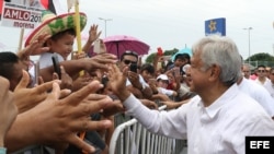 El izquierdista Andrés Manuel López Obrador.