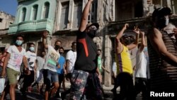 Protestas del 11 de julio en La Habana, Cuba. (REUTERS/Alexandre Meneghini/File Photo).