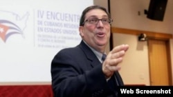 El canciller de Cuba, Bruno Rodríguez.