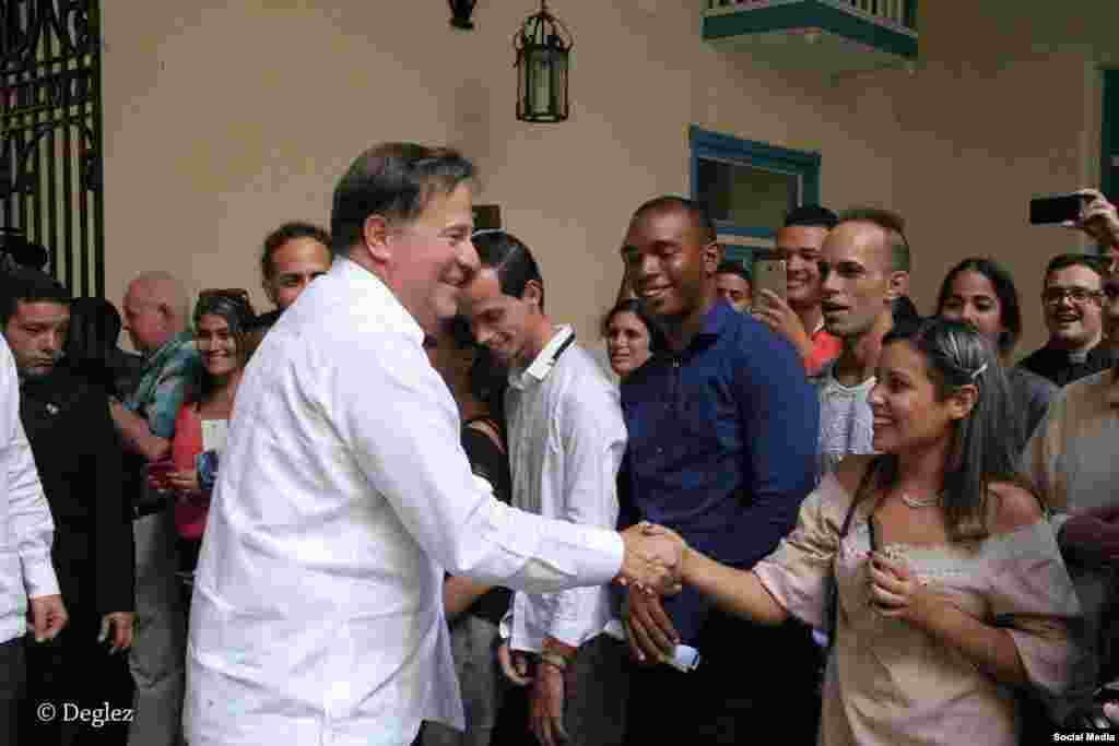 El presidente Varela conversó con los jóvenes católicos cubanos que componen la delegación cubana a la Jornada Mundial de la Juventud (JMJ) Panamá 2019.