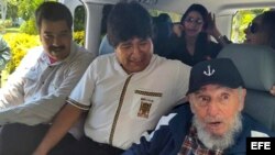 Castro y Maduro sorprenden a Morales en hotel