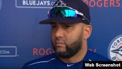 Kendrys Morales con los Azulejos de Toronto en 2017.