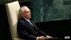 El presidente brasileño, Michel Temer.