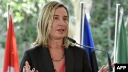 Federica Mogherini, jefa de política exterior de la Unión Europea.