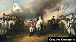 "Capitulación de Cornwellis en Yorktown", obra de John Trumbull.