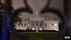 Vista de la Casa Blanca tras el paso del ciclón tropical "Sandy" en Washington (Estados Unidos).