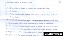 Quiñones Haces denuncia de puño y letra los abusos que recibe en prisión