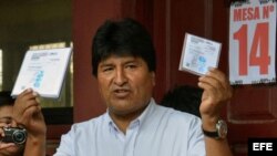 El presidente de Bolivia, Evo Morales.