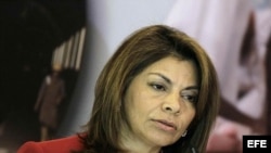 La presidenta de Costa Rica, Laura Chinchilla