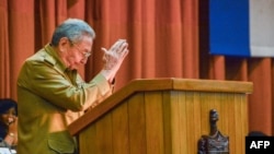 Raúl Castro en la Asamblea Nacional del Poder Popular. 